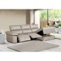 Sofá 2 Plazas + Chaise Longue con Doble Relax Eléctrico Hades (300x165cm)