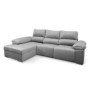 Sofá 2 Plazas + Chaise Longue con Doble Relax Eléctrico Hades (300x165cm)