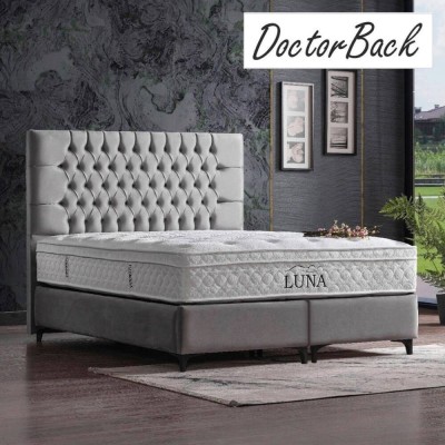 Cama Tapizada Dupla Luna 1 + Colchón Opc.