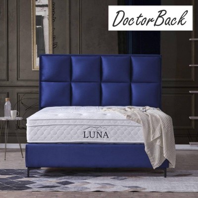Cama Tapizada Matrimonial Luna 2 (c/ Somier + Sistema Elevador) + Colchón Opc.