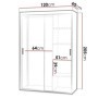 Armario 2 Puertas  Correderas Rejat 120