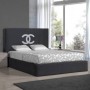 Cama Tapizada de Matrimonio CC Bordado + Colchón Opc.