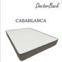 Cama Doble Tapizada Memolux (c/ Plataforma + Sistema Elevador) + Colchón Opc.