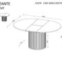 Mesa de Jantar Extensível Zante