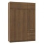 Armario 6 Puertas Batientes + 3 Cajones Teckno