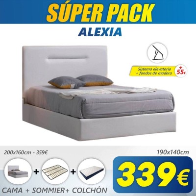 Super Pack Cama Alexia + Colchão Back Ortopédico