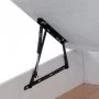 Cama de Casal Estofada Luiza c/ Detalhes Dourados (Cabeceira Longa) + Colchão Opc.