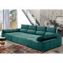 Sofá 2L con Chaise Doble Jupiter (340x160cm) con OFERTA Smart TV 32'' Grunkel