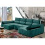 Sofá 2L con Chaise Doble Jupiter (340x160cm) con OFERTA Smart TV 32'' Grunkel
