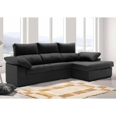Sofá 2 Plazas + Chaise Long Reversible Elegant (240x160cm)