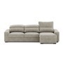 Sofá 2L + Chaise Long Reversible c/ Cama Baú Oslo (270x158cm)