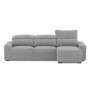 Sofá 2L + Chaise Long Reversible c/ Cama Baú Oslo (270x158cm)