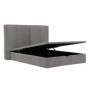 Pack Cama de Casal Estofada Dubai + Estrado, Sistema Elevatório e Fundos (Cabeceira Longa) + Colchão Opc.