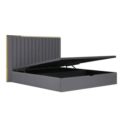 Cama Estofada de Casal Anastacia + Colchão Opc.