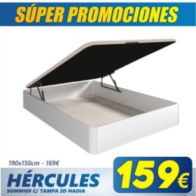 Sommier Hércules c/ Tampo 3D Nadia + Colchão Opc.