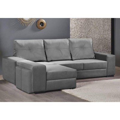 Sofá 2 Plazas + Chaise Long Reversible Veneza (220x140cm)