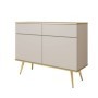 Cómoda 2 Portas + 2 Gavetas Oro
