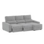 Sofá 2L + Chaise Long Reversible c/ Cama Baú Oslo (270x158cm)