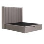 Pack Cama de Casal Estofada Abas Vertical (Cabeceira Longa) + Estrado, Sistema Elevatório e Fundos + Colchão Opc.