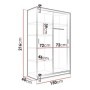Armario 2 Puertas Correderas Rico 150