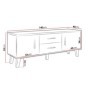 Base Tv Sanna (140cm)