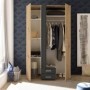 Armario 3 Puertas Abatibles + 2 Cajones Marburg