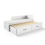 Pack Cama Dupla Infantil Mia + Colchão Doctor Back Ortopédico 200x80cm (White)