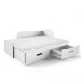 Pack Cama Dupla Infantil Mia + Colchão Doctor Back Ortopédico 200x80cm (White)