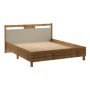 Pack Cama Indygo + Colchón Ortopédico Doctor Back (200x160cm) (Beige/Dab Wotan)