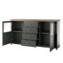Aparador 2 Puertas + 4 Cajones Evora (c/ Luz LED)