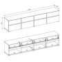 Mueble TV 4 Puertas + 4 Cajones Cross