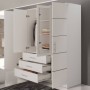 Armario Bali con 4 Puertas Batientes y 3 Cajones