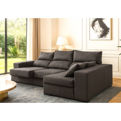 Sofá 2 Plazas + Chaise Long Reversible Évora (250x160cm)