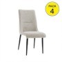 Pack de 4 Sillas Monroe (Beige)