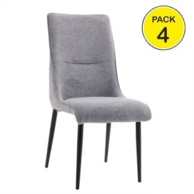 Pack de 4 Sillas Monroe (Gris)