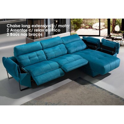 Sofá 2 Plazas Relax + Chaise Long Santander (300x170cm)