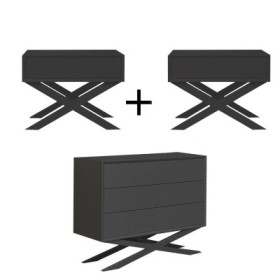 Pack 2 Mesitas de Noche Shine + Cómoda Shine Pack 2 Mesitas de Noche Shine + Cómoda Shine