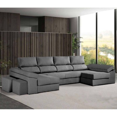 Sofá con chaise doble y cama Elvis Presley (340x150cm)