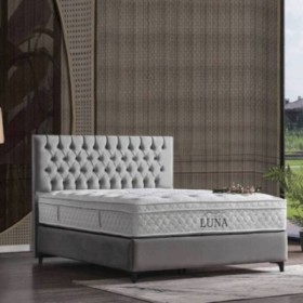 Cama de Casal Capitoné New + Estrado, Sistema Elevatório e Fundos + Colchão Opc. Cama de Casal Capitoné New + Estrado, Sistema Elevatório e Fundos + Colchão Opc.