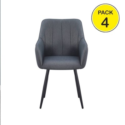 Pack de 4 Sillas Monroe (Gris)