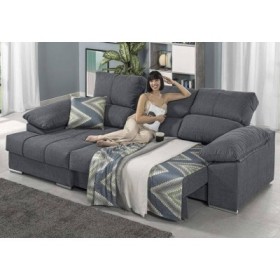 Sofá 2 Plazas + Chaise Long con Cama Afrodite (300x150cm) Sofá 2 Plazas + Chaise Long con Cama Afrodite (300x150cm)