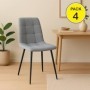 Pack de 4 Sillas Portland (Gris)