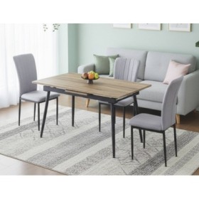 Pack Mesa de Comedor Extensible Trenton + 4 Sillas de Salón Trenton Pack Mesa de Comedor Extensible Trenton + 4 Sillas de Salón Trenton