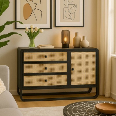 Aparador 1 Puerta + 3 Cajones Sintra