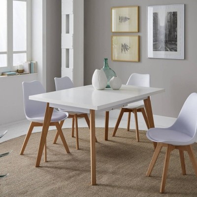 Mesa de Comedor Nórdica Extensible (140/180x75x90cm)