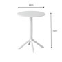 Mesa de Comedor Redonda Fija Princeton (60x60x75cm)