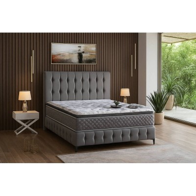 Cama Pandora + Somier, Sistema de Elevación y Fondos + Colchón Opc.