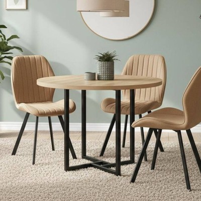 Mesa de Comedor Redonda Fija Cleveland (90x90x75cm)