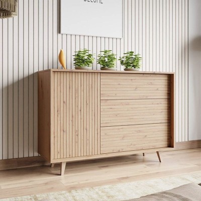 Aparador 1 Puerta + 3 Cajones Ferido