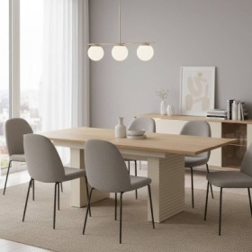 Mesa de Comedor Extensible Tila (140/185x75x90cm)
